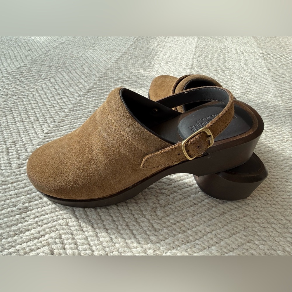 Re/done Classic 70s Suede Clog  Mule Brown sz 39/ 8 US - Picture 3 of 7